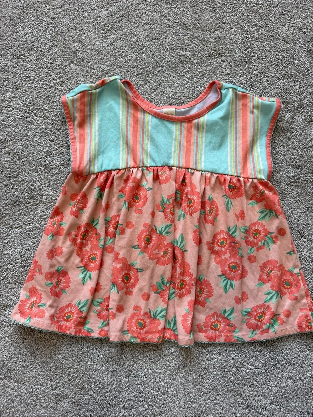 Girls Matilda Jane Coral Floral Pajama Set- Size 8